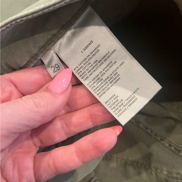 L’ AGENCE Affair High Rise 🫒 green Sz 29 - Picture 6 of 9